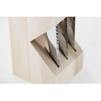 Bloc 6 couteaux a steak laguiole chene - Visuel 1